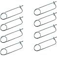 8PCS Steel Brooch Shape Cotter Safety Pin Spring Pin, Quick Lock Brooch Locking Fastener for Farm Lawn Garden Hook (0.08in x 2 in)