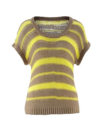 Chillytime Bändchengarn Pullover camel gelb Gr