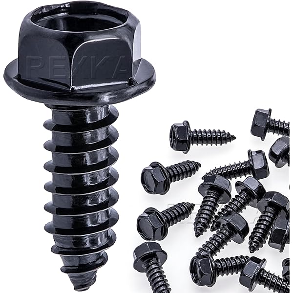 Amazon.com: OAUTOO 25PCS M6.3-1.75x19mm (#14 x 3/4”) Hex Washer  