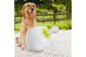 ALL FOR PAWS Automatic Dog Ball Launcher with 2.5in EPTU Balls, Ball Thrower for Medium to Large Dogs, Interactive Dog Fetch Toy for Mental & Physical Exercise