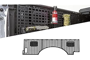 Bed Side Molle Panels for the 2023-2024 Ford F-250 & F-350 With 6.75' Bed | Keeps Main Cargo Area Clear for Larger Loads | Made in the USA | Addictive Desert Designs (Driver Full Kit)