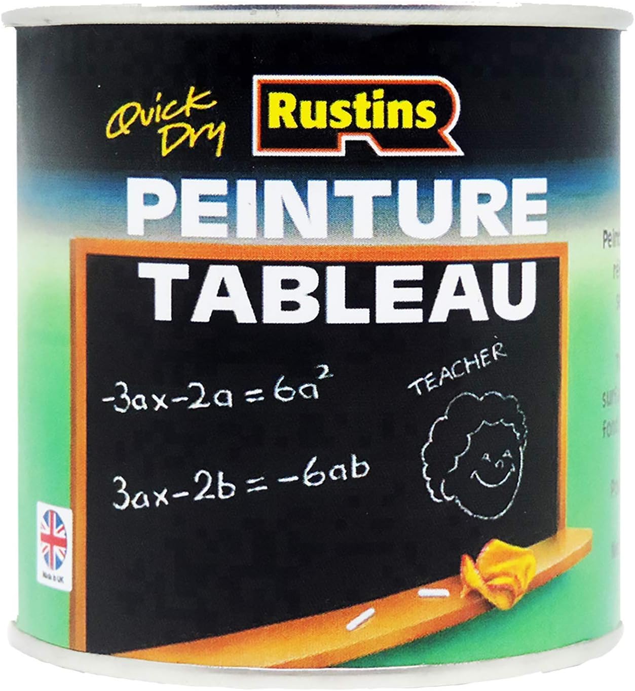 2 x 500ml Quick Dry Blackboard Paint - Black