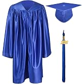 GraduationMall Shiny Kindergarten &amp; Preschool Graduation Gown Cap Set with 2026 Tassel