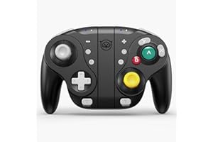 NYXI Wizard Gamecube Switch Controller for Nintendio Switch/Switch OLED, Wireless Gamecube Controller with Hall Effect Joystick, Programmable, Mechanical Trigger, 6-Axis Gyro, Turbo & Vibration