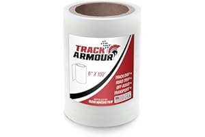 [TRACK ARMOUR] 6" x 100' - Temporary Paint Protection Film for Car, Truck or Motorcycle. Clear Adhesive Film to Protect Paint, Clear Bra or Wrap for Track Days, Road Trips and Off-Roading
