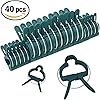 Sago Brothers Plant and Flower Clips 40 PCS for Supporting Stems, Vines, Stalks
