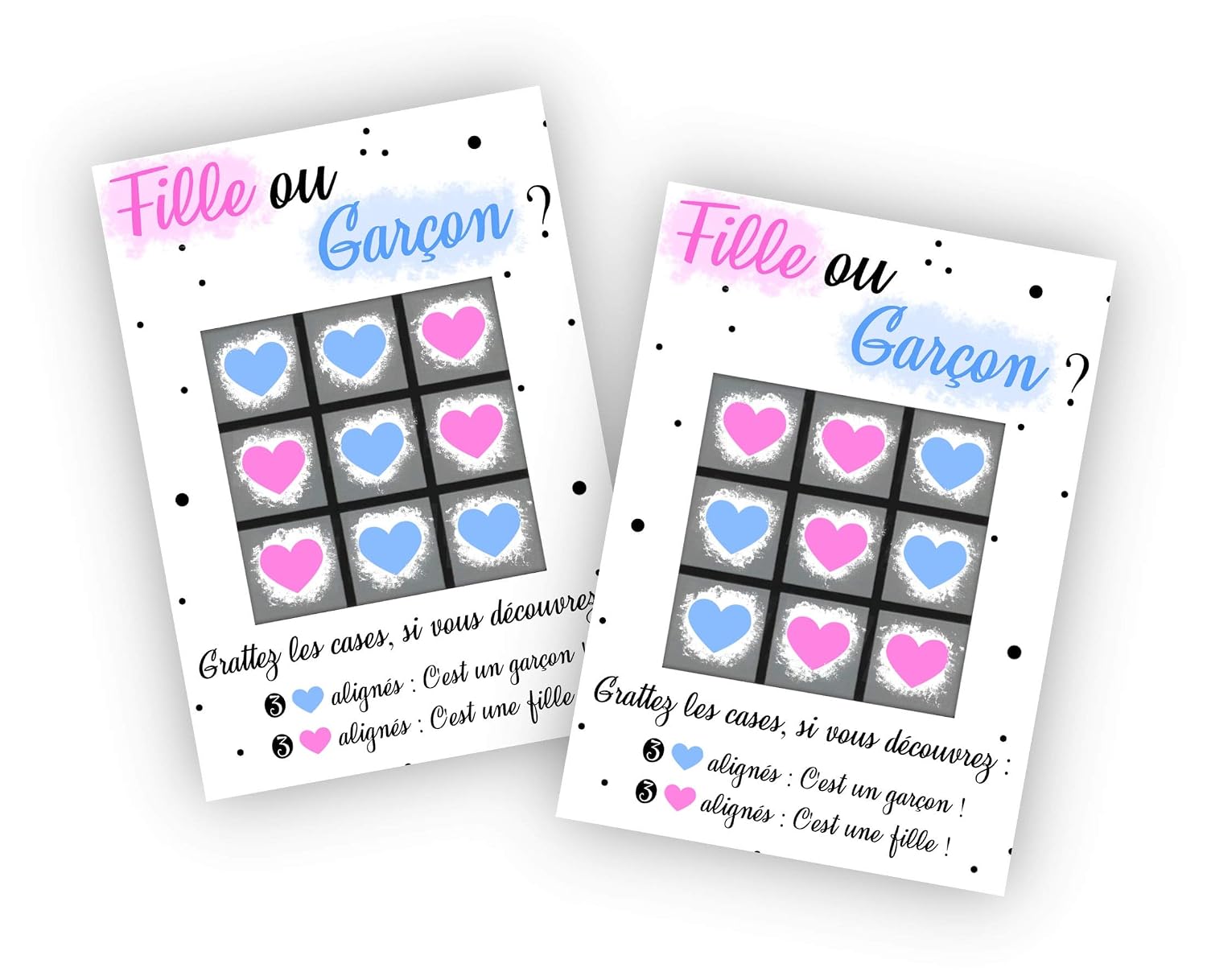 Petite Carte A Gratter Annonce Originale Sexe Bebe Morpion Fille Ou Garcon Fournitures De Bureau Produits Handmade Centroarco Com