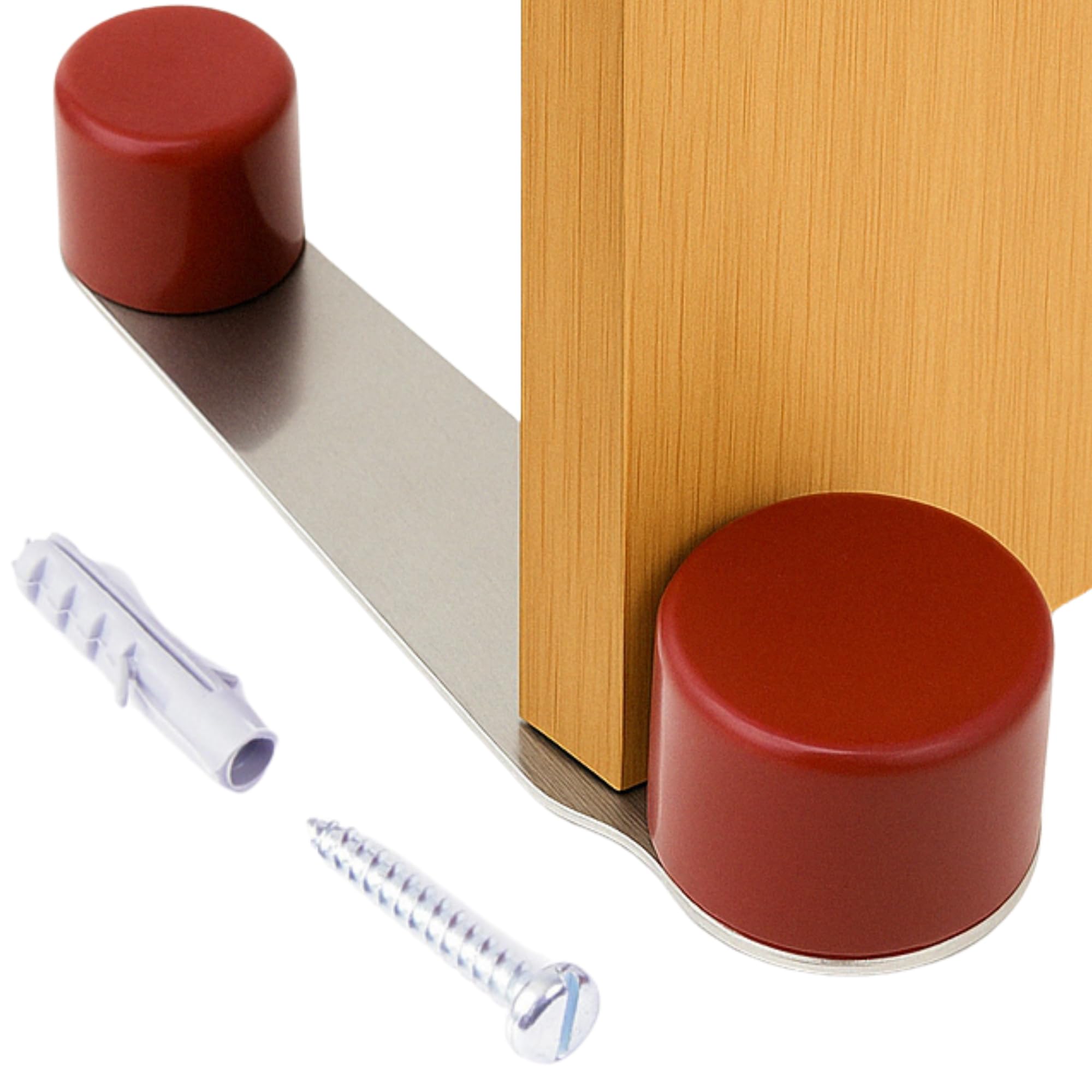 Brinox, Door Stop/Door Holder with Magnet 3.2 x 10.2 x 2.2 cm Brown