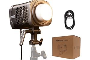 Amaran Halo 600x COB LED Video Light 610W CCT 2,700K - 6,500K Bowens Mount Continuous Light, 32,500 lux @ 1m,9 Effects App Co