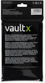 Vault X Soft Penny Sleeves 200 Pack High Clarity TCG Card Game Protection view 3