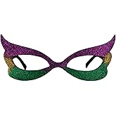 blinkee Sparkling Glitter Eyeglasses Mask for Mardi Gras New Orleans