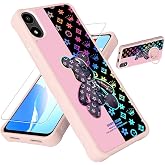 jioeuinly for AriVoice A67L Case Compatible for Foxx FoxxD A67L Phone Case Cover [with Tempered Glass Screen Protector][Hard PC + Soft Silicone][Ring Support] [Colorful Reflect Light] IMDF-JXX