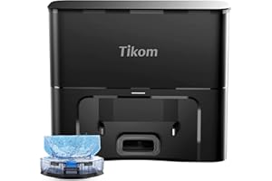Tikom Self-Empty Base Only for 6000Pa L8000 Pro Robot Vacuum, 3L Bag Holds up to 90 Days of Dust (SD40)
