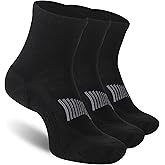 RTZAT Men's Women's 90% Merino Wool Ankle Athletic Business Casual Running Arch Support Everyday Thin Wool Socks