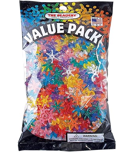 BeadTin Root Beer Transparent 18mm Sunburst Craft Beads - 135 Pieces For Jewelry Making