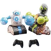 cxjoigxi Remote Control Fighting Robot Toys Set of 2, RC Ejecting Battle Bots with Light &amp; Sound, Fun Electronic Battle Robots Game, Christmas Birthday Gifts for Kids Boys Age 5 6 7 8 9 10 11 12