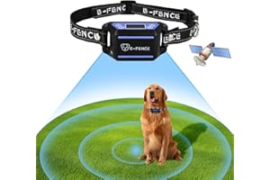E-FENCE GPS Wireless Dog Fence, Electric Dog Collar Fence,Adjustable Warning Strength, Pet Containment System for Outdoor, Suitable for All Dogs,Rechargeable, Outdoor Use Only