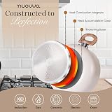 Nuovva Non Stick Pots and Pans Set 5pc Induction Granite with Lids view 2