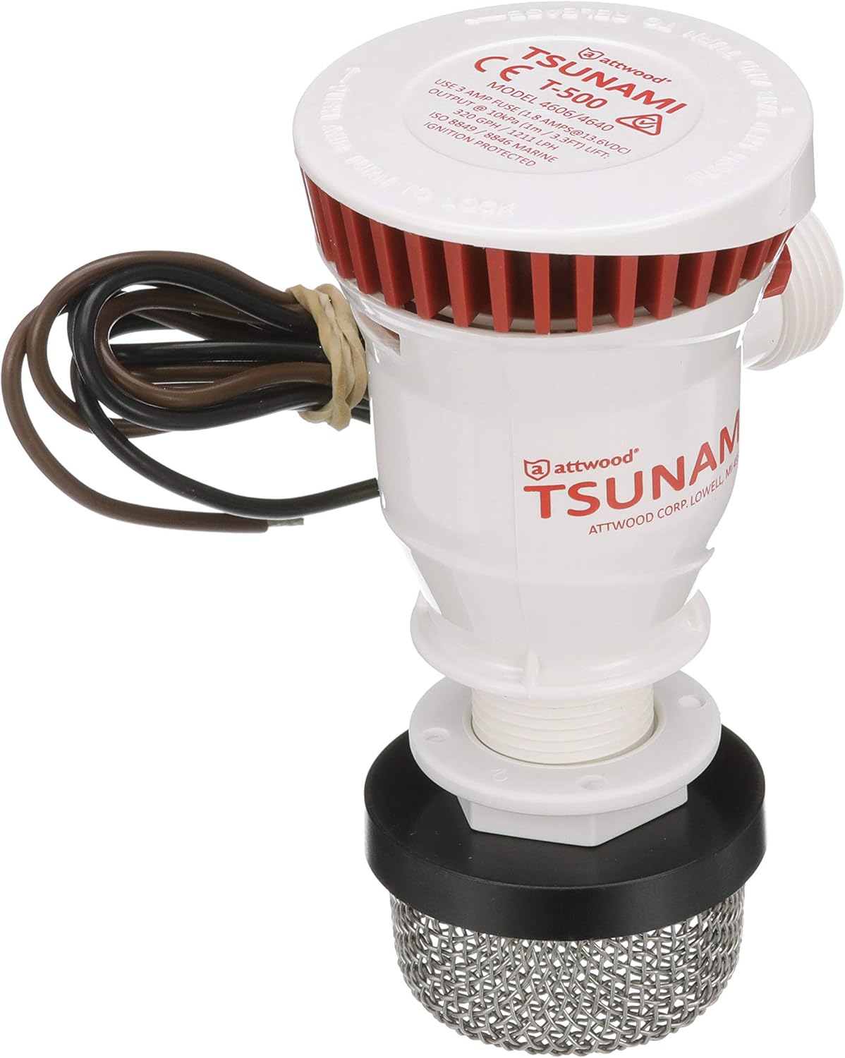 aerator pump for livewells on Amazon Com Attwood 4253 7 T 500 Tsunami Recirq Aerator Kit For Livewell Water 500 Gph Aerator Spray Head Stainless Steel Strainer Boating Equipment Sports Outdoors