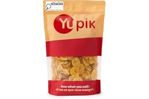Yupik Sea Salt Plantain Chips 454 g, Crispy Fried Plantain Slices, Lightly Salted Tropical Snack, Sweet & Savory Crunch, Glut