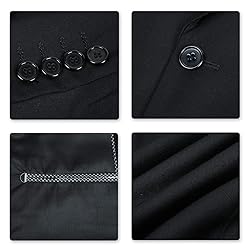 Cloudstyle Men's Suit Jacket One Button Slim Fit