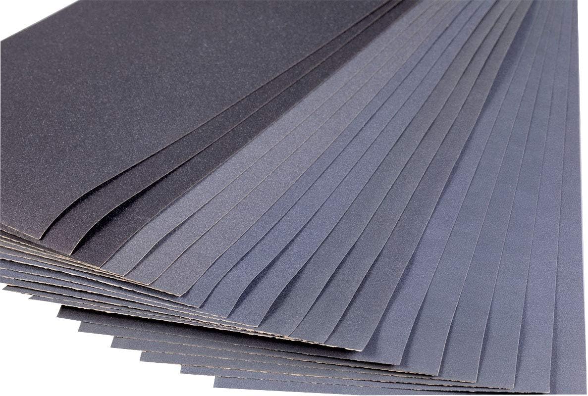 YoiYee 18PCS Wet & Dry Sandpaper Sheets, 23 x 9.5cm, Waterproof Abrasive Sand Paper Roll Roll - Image 4