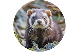 Mouse Pad 2 PCS Computer Mousepad Hairy Ferret Mouses Mat for Desk Washable Mouse Pad with Non-Slip Rubber Base Gaming Mousep