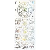 Paper House Productions Shiny Foil Enamel Effect Sticker Sheet for Crafts, Scrapbooking & Collecting - Astrology Zodiac Signs
