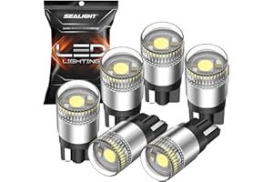 SEALIGHT 2024 Upgraded 194 T10 LED Light Bulb, 1000% Brightness 6000K White W5W 168 2825 Car Interior Light Bulb Replacement 