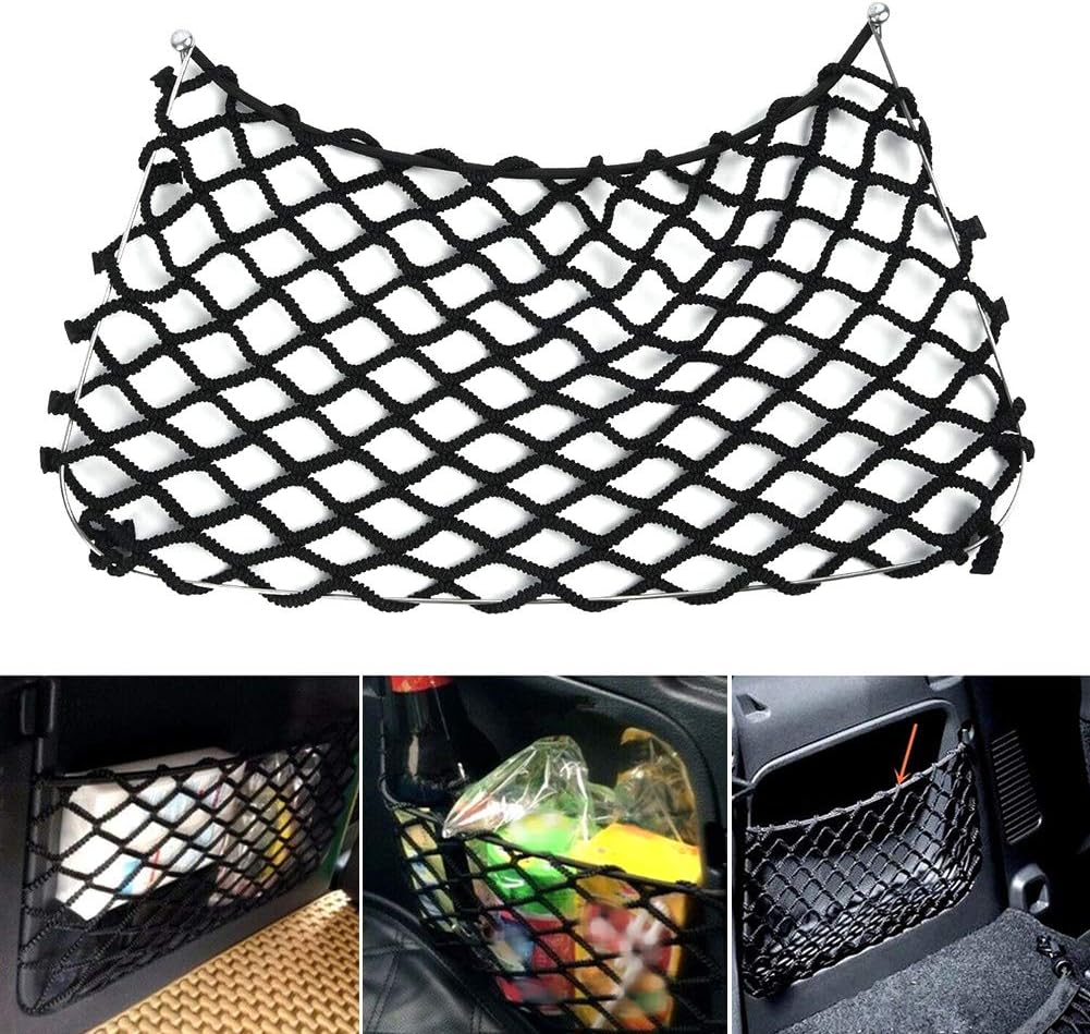 ManTou01 Rear Trunk Boot Net String Bags Storage Cargo Mesh For Benz Smart Fortwo 451 2009-2014 Accessories Anti-corrosion Car Net String Bag