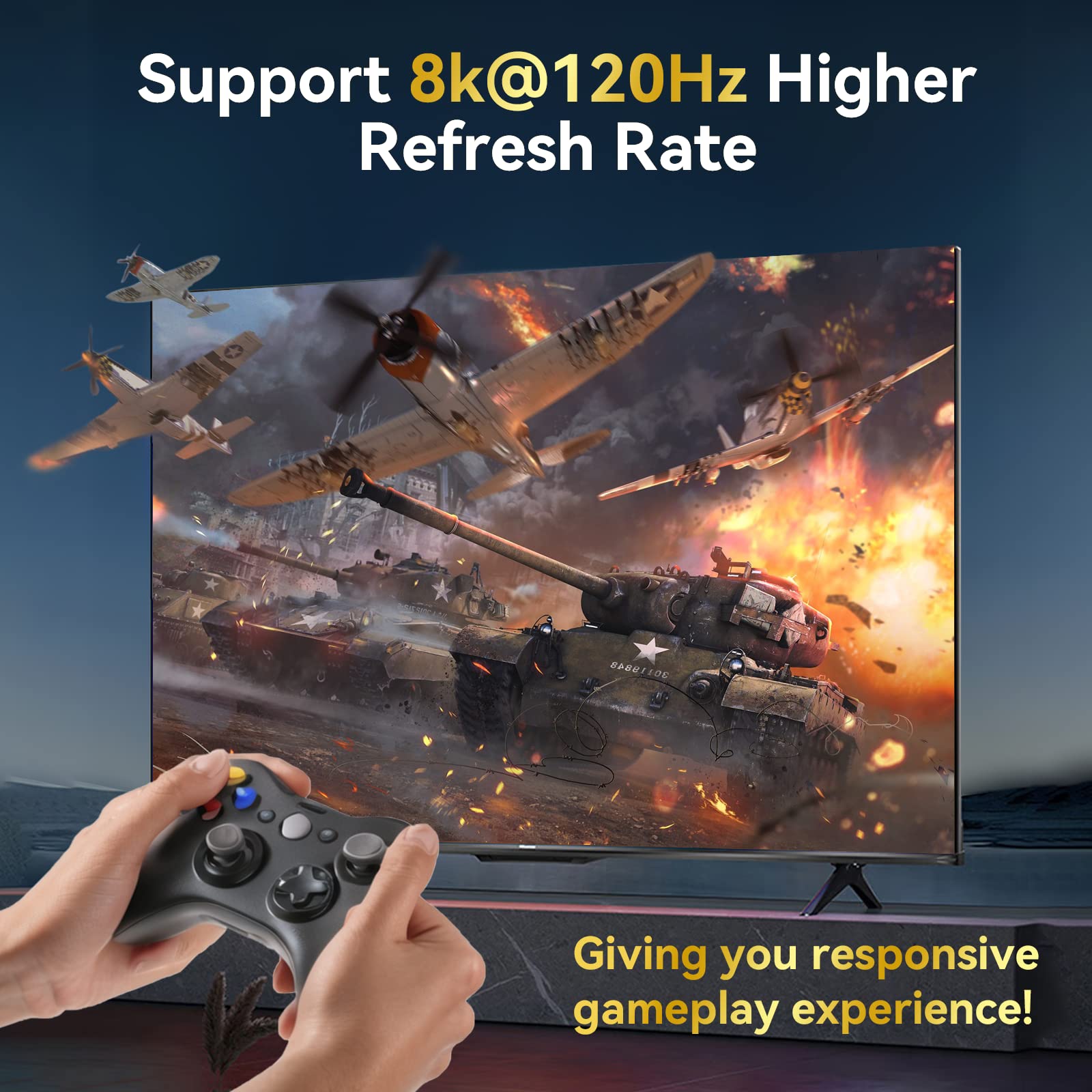 DP Switch 2 in 1 Out Display Port Splitter 2 in 1 Out Display Port Switch Box 2 in 1 Out 8k 60HZ 4k 144HZ 4K 240HZ 4K 175HZ Displayport Switch Not Bi-Directional (Black)