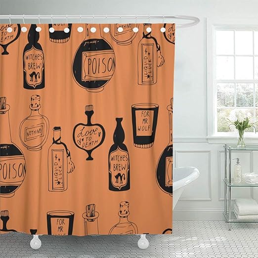 Amazon Com Emvency Shower Curtain Set Waterproof Adjustable