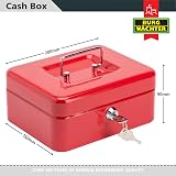 Burg-Wächter CB02R Money 5020 Cash Box Red 8 Inch with Keys view 6