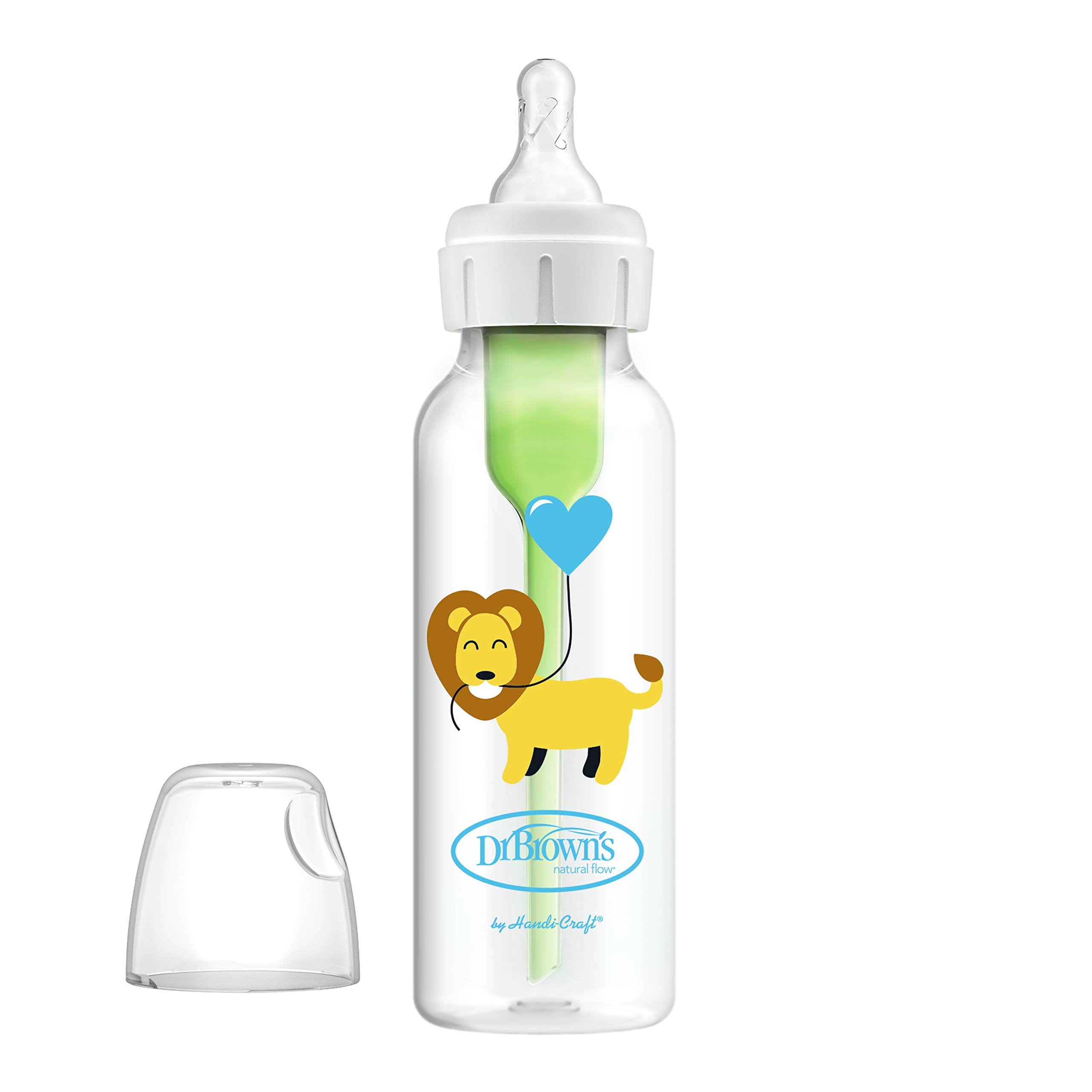 Dr. Brown’s Natural Flow® Anti-Colic Options+™ Narrow Baby Bottles 8 oz/250 mL, with Level 1 Slow Flow Nipple, 6 Pack, 0m+ Balloon Animals Gift Set