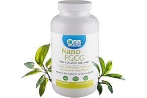 One Planet Nutrition Nano EGCG 250 mg Veggie Capsules (120 Servings), Pure Green Tea Extract, Maximum Antioxidant Absorption for Cellular Protection, Non-GMO, Vegan, Gluten Free
