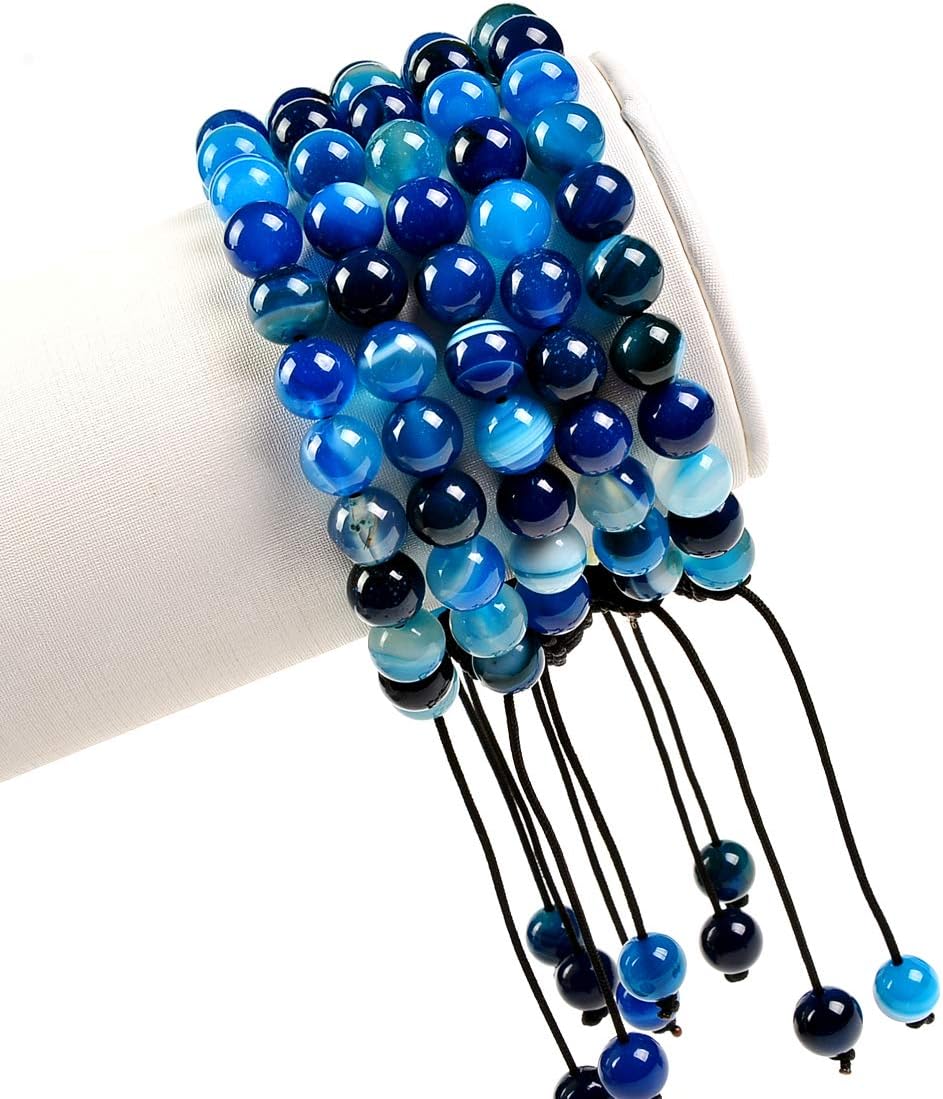 Massive Beads Real Black Tourmaline Yoga Healing Root Base Chakra Protection Bracelet Natural Gemstones Emotional Stailization (Black Tourmaline): Jewelry