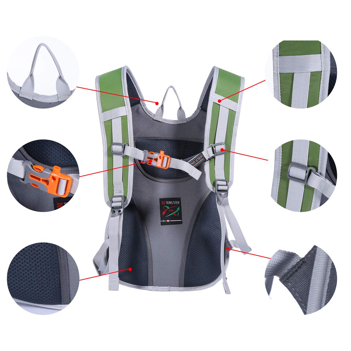 DAVIDNILE Hydration Backpack - Prefect Outdoor Gear for Skiing, Running, Hiking, Cycling, Camping, Climbing