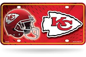Rico Industries NFL Unisex-Adult Metal License Plate Tag