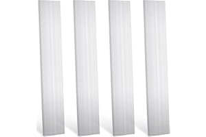 Therwen 4 Pcs 1/8"(3mm) x 2"(50mm) Aluminum Flat Bar 12" Long 6061 General Purpose Plate Extruded Aluminum Bar Solid Extruded Plate Mill Stock