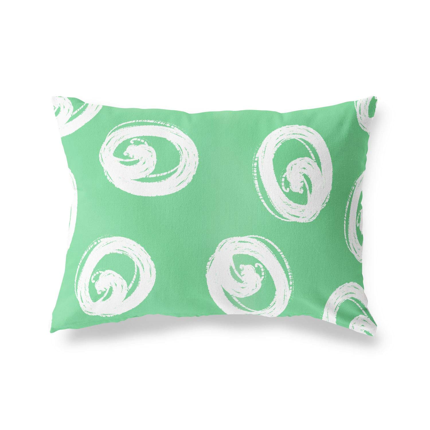 Bonamaison Decorative Cushion Cover Petrol Green & White, Throw Pillow Covers, Home Decorative Pillowcases for Livingroom, Sofa, Bedroom, Size: 35x50 Cm - Designed and Manufactured in Turkey