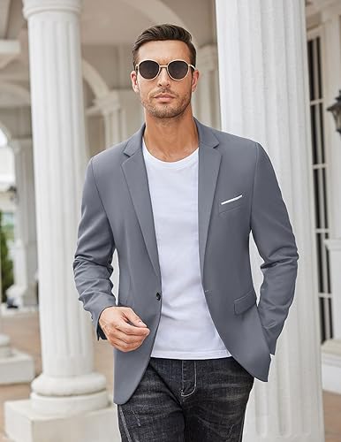 Sports Jacket Gray Coat Formal Attire Grey Blazer Shirts To Wear