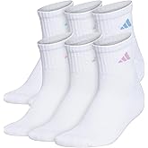adidas Men's Women's Athletic Cushioned 6-Pack Quarter