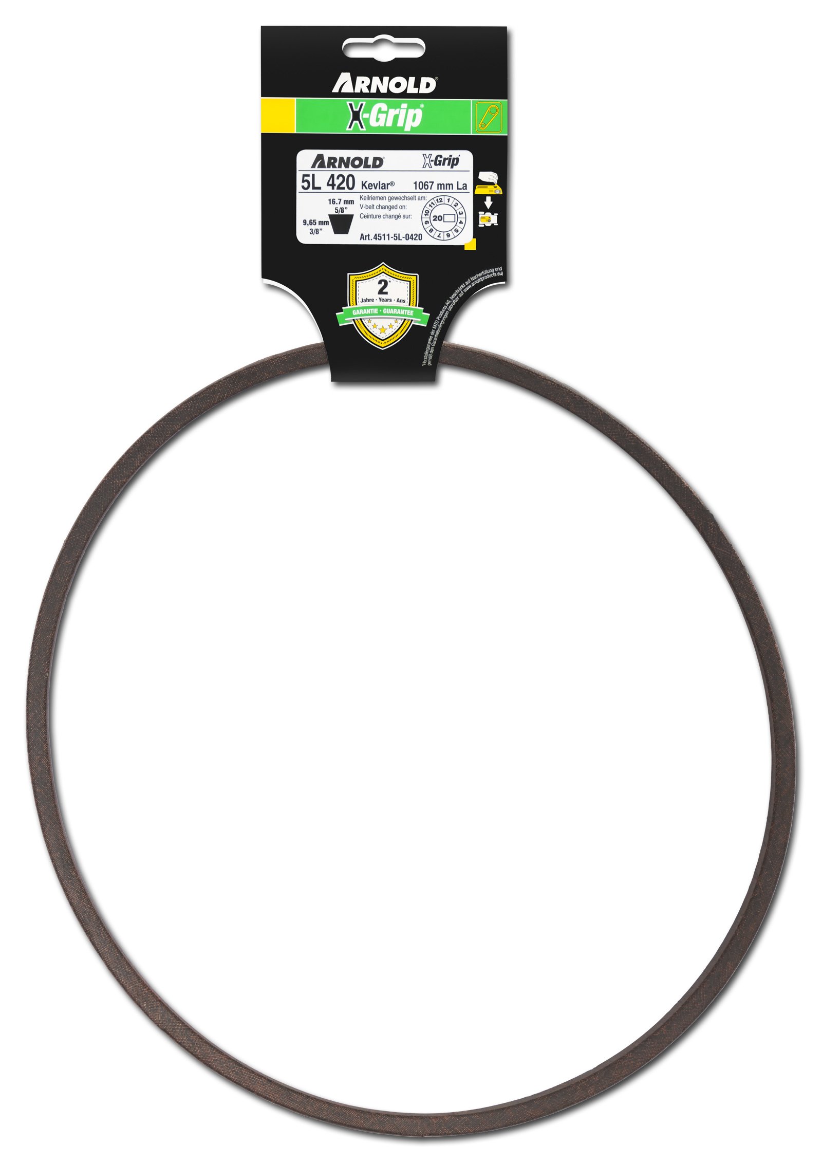 Arnold 4511 – 5L – 0420 5L420 X-Grip V-Belt Drive Belt