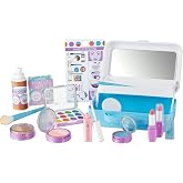 Melissa &amp; Doug Love Your Look Pretend Makeup Kit 16-Piece Play Set | 16 Pieces, Pretend Play Makeup Kit, Lipstick, Foundation, Eye Shadow, Portable Case, Mirror, Preschool Toys for Kids, Ages 3+