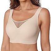 Bras for Women No Underwire Wireless Push up Bra with Soft Support Comfort Seamless Full Coverage Bras with Bra Extender