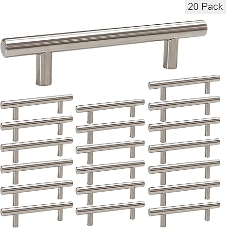 Homdiy Kitchen Cabinet Handles Brushed Nickel Drawer Pulls Hd201sn