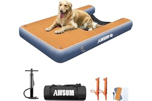 AWSUM XL Dog Water Ramp Pool Float Floating Inflatable Dog Boats Ramps for Dogs On Water Ladder Steps for Pools, Lakes, Boats and Docks