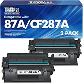 CF287A 87A Black Toner Cartridge for HP CF287X 87X M506 Pro M501 | Compatible for HP LaserJet Enterprise Pro M501 M506 M506dn M506n M506x M501dn MFP M527f M527dn M527 Series Printer Ink 2 Pack