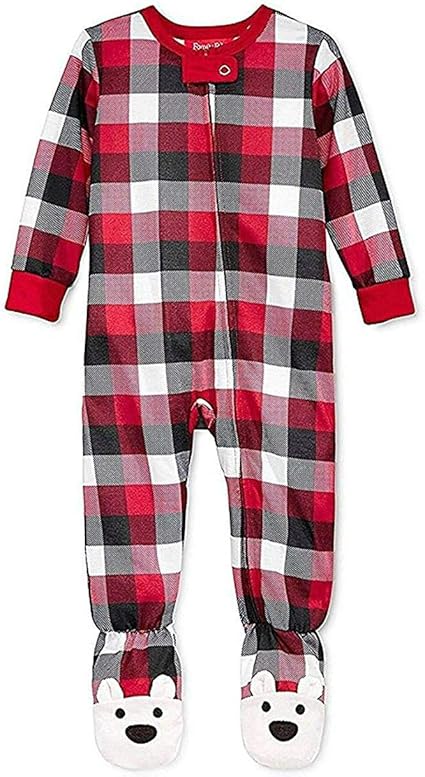 buffalo check pajamas baby