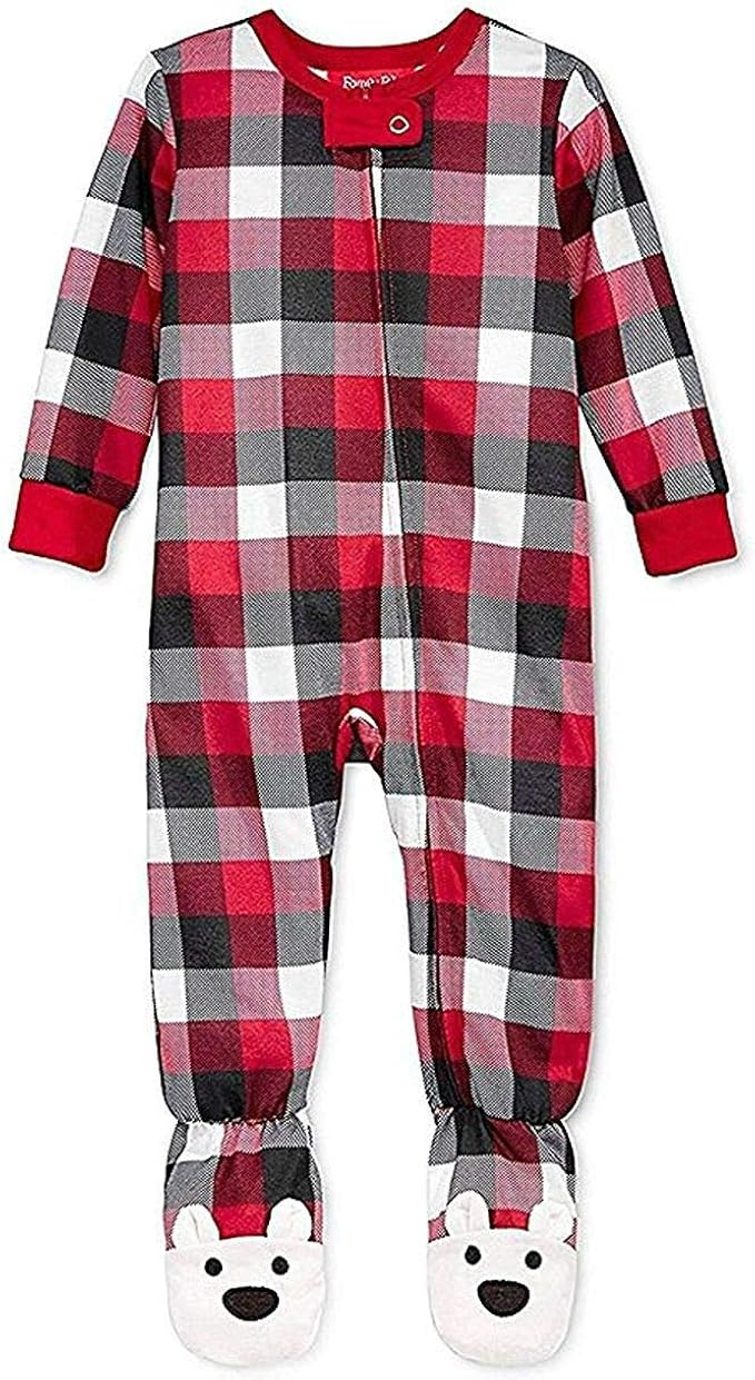 baby red check pyjamas